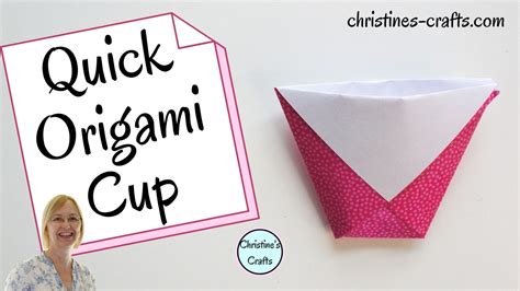 Easy Origami Cup Make It In 30 Seconds And Use It Great For