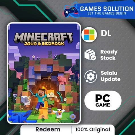 Jual Minecraft Java And Bedrock Edition For Pc Original Redeem Code Di Seller Games Solution
