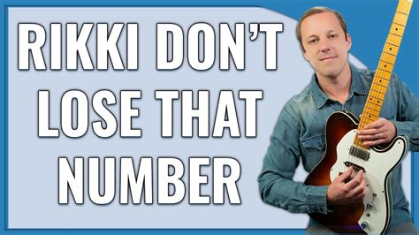 Rikki Don T Lose That Number Guitar Lesson Steely Dan Youtube