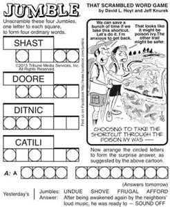 The paper has a games and puzzles section in the entertainment part of the paper. free printable jumble puzzles - Bing images | Jumbled ...
