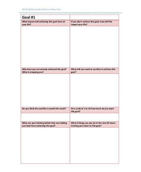 Action Plan Template Word Document