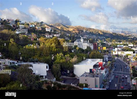The Chateau Marmont Hotel In The Hollywood Hills Above The Sunset Strip
