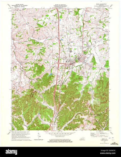 Map Of Berea Kentucky Cut Out Stock Images And Pictures Alamy