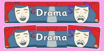 👉 Drama Display Banner Teacher Made