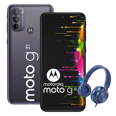 Smartphone Motorola Moto G31 64gb 4gb Dual Sim Gris Más Audifonos