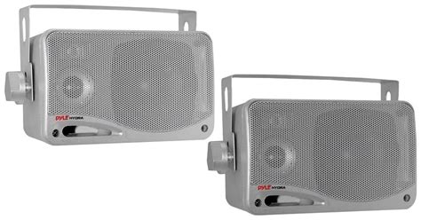 Pyle 3 Way Waterproof Marine Box Speakers 35 200 Watt Dual Indoor