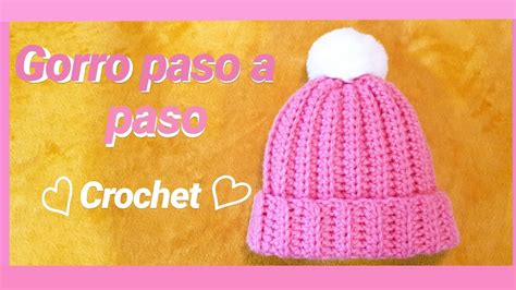 ⛄gorro A Crochet Paso A Paso Facil Youtube