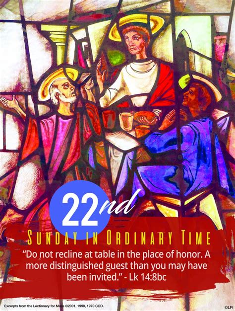 22nd Sunday In Ordinary Time All Saints Parish