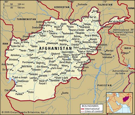 Detailed Political Map Of Afghanistan Ezilon Maps
