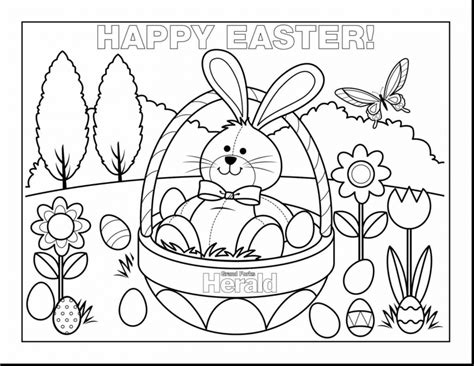 20 Free Printable Easter Bunny Coloring Pages