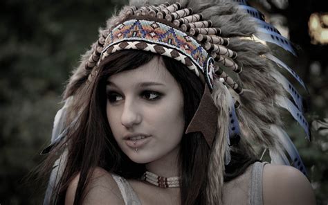 Piercing Headdress Native Americans Wallpapers Hd