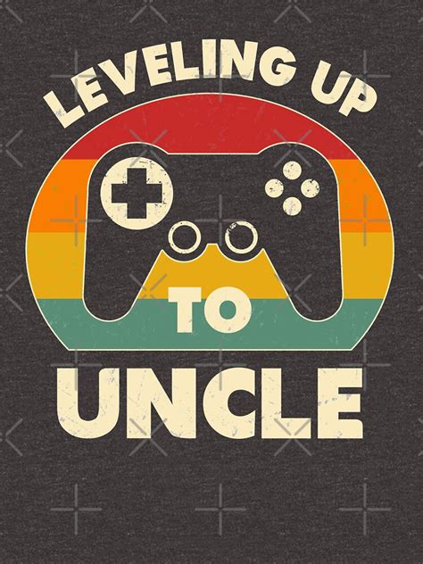 Leveling Up To Uncle Funny Gamer New Uncle Announcement T Shirt For