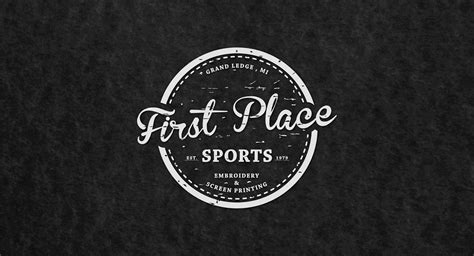 Logo Design For First Place Sports Clothing Store Logo Design Screen