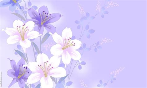 Download Purple Floral Background By Nicolec Purple Floral
