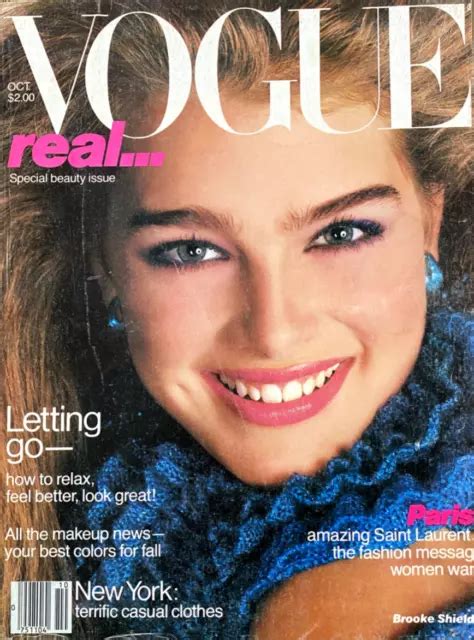Vogue Us October 1980 Brooke Shields Kelly Lebrock Sigourney Weaver Kim