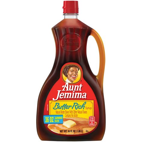 Aunt Jemima Butter Rich Syrup Jumbo Size 36 Fl Oz
