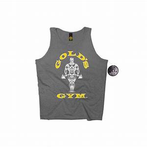 Golds Gym Athlete Tank Top Men S Gold S Gym Muskelshirt Charcoal S