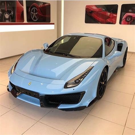 Ferrari 488 Pista On Instagram As Blue As The Sky Azzurrolaplata 💎