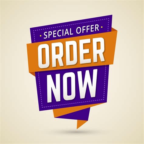 Freepik Order Now Promotional Banner Free Vector Ai Eps Pikdone