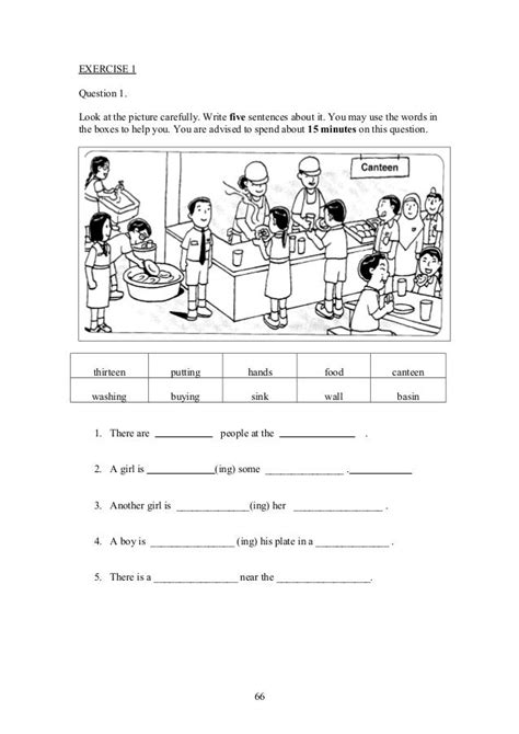 Upsr English Paper 2 Section 1 Worksheets For Weaker Pupils