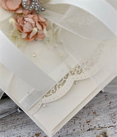 Luxury Boxed Wedding Card Custom Text Keepsake For Bride Etsy