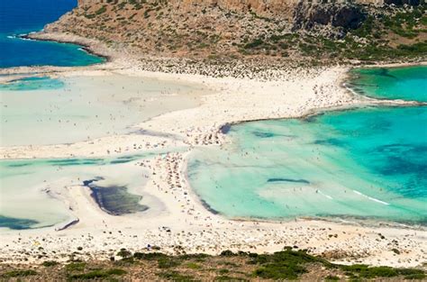 Premium Photo Balos Beach In Crete Greece Beautiful Blue Lagoon And