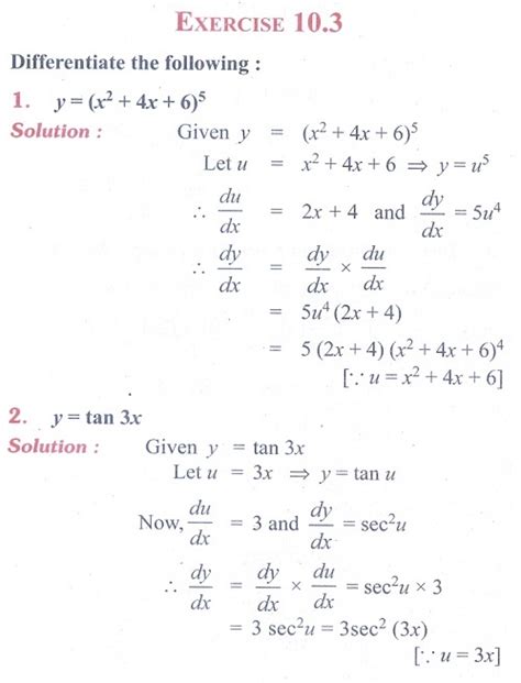 Exercise 103 Examples On Chain Rule Differentiation Rules Problem