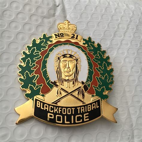 Collectors Badges Auctions Blackfoot Tribal Police Badge