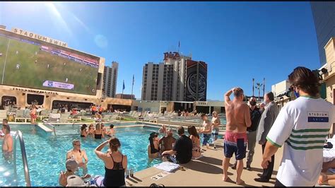 Circa Stadium Swimlas Vegas Pool Apmhiteater Vegas Star Shining Youtube