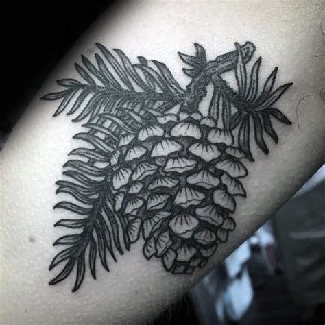 60 Pine Cone Tattoo Designs For Men Evergreen Ink Ideas