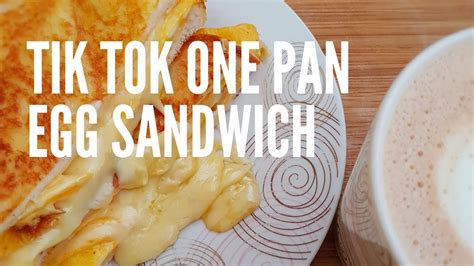 Tik Tok One Pan Egg Sandwich Youtube
