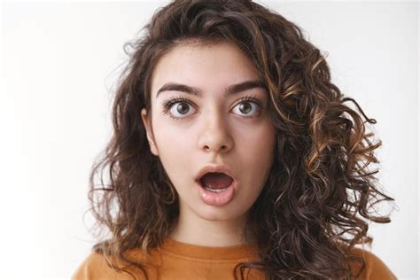Premium Photo Woman Drop Jaw Open Mouth Stunned Gasping Surprised
