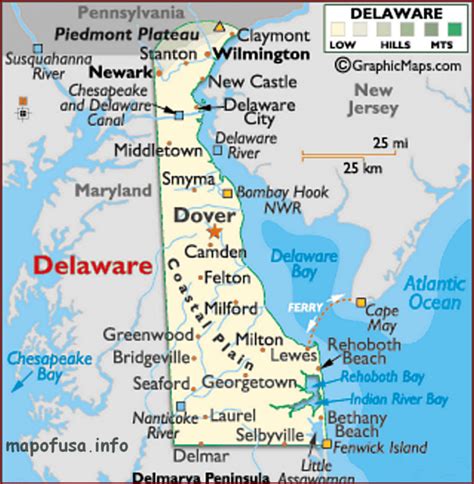 Us Of Delaware State Location Map Map Of Usa World Map