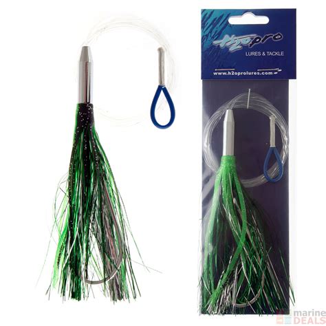 H2o Pro Darts Rigged Skippy Lure 15cm Greenblack Skippy Lures Jigs