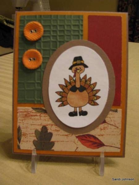 Thanksgiving Cardcute Turkey In Pilgrim Garbgood Over All Design
