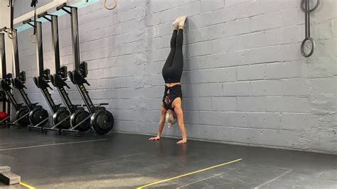 Wall Walk Into Handstand Youtube