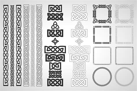 Set Of Celtic Patterns Graphic Patterns ~ Creative Market