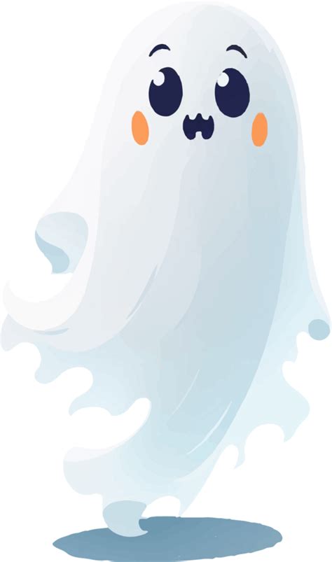 Simple Halloween Ghost Cartoon Ai Generative 28005759 Png