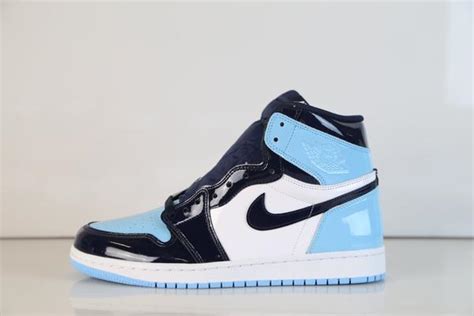 Nike air jordan 1 retro high og blue chill. Nike Womens Air Jordan Retro 1 High OG Patent UNC Obsidian ...