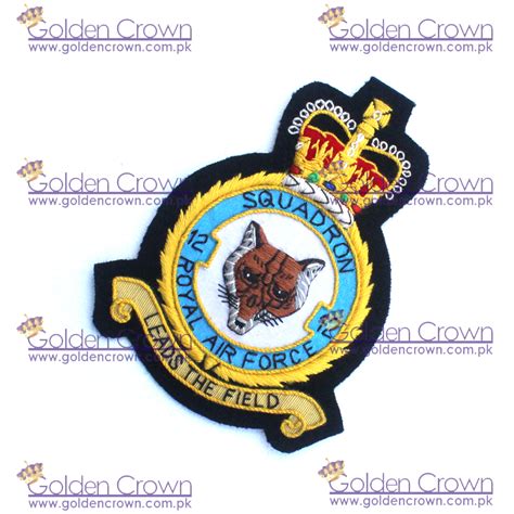 Squadron Royal Air Force Embroidered Badge Royal Air Force Auxiliary