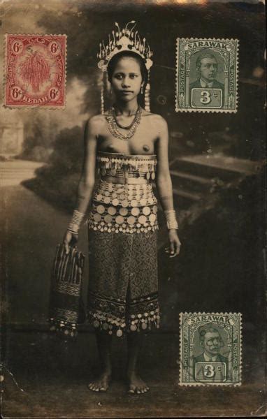 native woman topless sarawak malaysia southeast asia