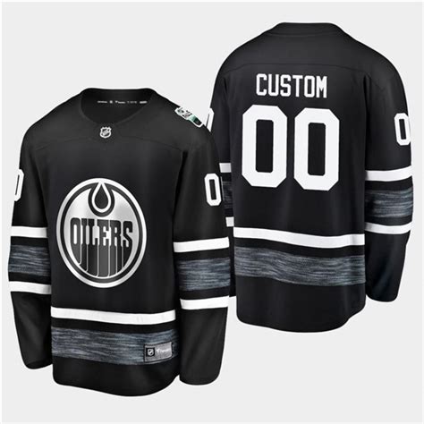 Mens Edmonton Oilers Custom 2019 Nhl All Star Black Stitched Jersey