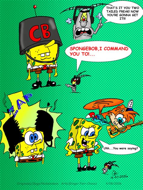 It first appears in the episode welcome to the chum bucket, then in the spongebob squarepants movie and its video game adaptation. spongebob is saved by spongefox on DeviantArt