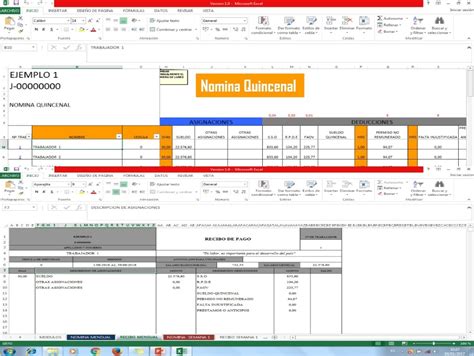 Plantilla Excel Nomina En Excel Recibo De Pago Bs 100 En Mercado