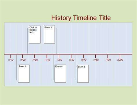 Free History Timeline Template Word Printable Templates