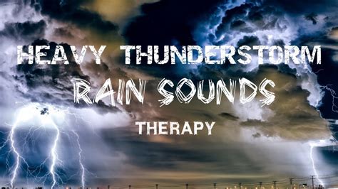 ⚡️heavy Thunderstorm Rain Sounds Therapy Sleep Relaxation Meditation