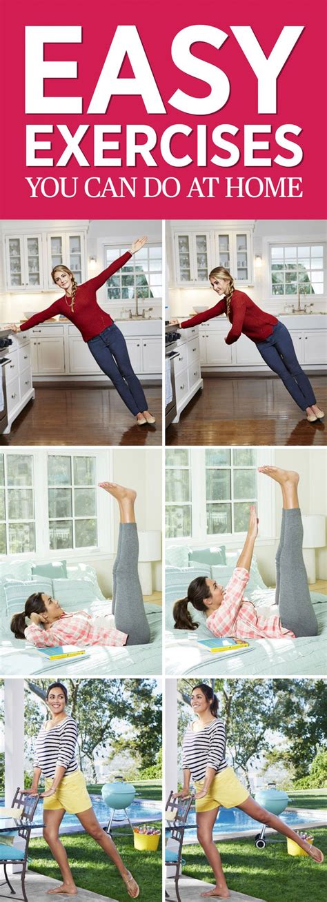 10 Easy At Home Exercises