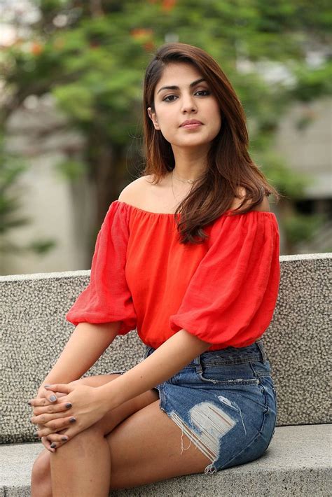 Desi Actress Pictures Rhea Chakraborty Displays Her Sexy Legs And Toned Midriff In Her Latest