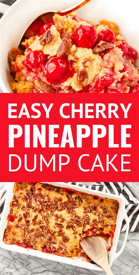 Easy 5 Ingredient Cherry Pineapple Dump Cake Recipe Unsophisticook