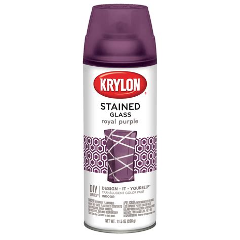 Krylon Stained Glass Translucent Royal Purple Spray Paint 115 Oz